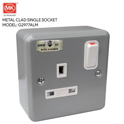 mk metal clad box|mk metal clad single socket.